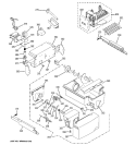 ICE MAKER & DISPENSER Diagram and Parts List for GIG21IESBFWW  General Electric Refrigerator