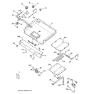 GAS & BURNER PARTS Diagram and Parts List for JGBP85BEB2BB  General Electric Range