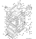 BODY PARTS Diagram and Parts List for JGBP85BEB3BB  General Electric Range