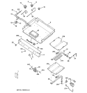 GAS & BURNER PARTS Diagram and Parts List for JGBP85BEB4BB  General Electric Range