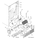 SEALED SYSTEM & MOTHER BOARD Diagram and Parts List for PSI23NCRDWV  General Electric Refrigerator