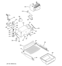 ICE MAKER & DISPENSER Diagram and Parts List for PSI23NCRDWV  General Electric Refrigerator