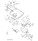 GAS & BURNER PARTS Diagram and Parts List for JGBP85BEB5BB  General Electric Range