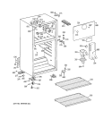 CABINET Diagram and Parts List for HTR18ABSERWW  Hotpoint Refrigerator