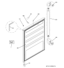 DOOR Diagram and Parts List for ZDOD240PASS  General Electric Refrigerator
