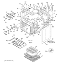 BODY PARTS Diagram and Parts List for JCBP85SK1SS  General Electric Range