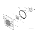 CONVECTION FAN Diagram and Parts List for JCK915SK2SS  General Electric Wall Oven