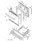 DOOR & DRAWER PARTS Diagram and Parts List for JGBS23BEH1BB  General Electric Range