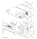CONTROL PANEL & COOKTOP Diagram and Parts List for JKP48CF5CC  General Electric Wall Oven