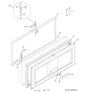 FREEZER DOOR Diagram and Parts List for FCM15DPEWH  General Electric Freezer
