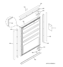 Part Location Diagram of WR72X10167 GE FRAME FRONT - LEFT