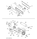 BACKSPLASH, BLOWER & MOTOR ASSEMBLY Diagram and Parts List for DBXR463GD2CC  General Electric Dryer