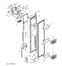 FREEZER DOOR Diagram and Parts List for PSG25SGMFCBS  General Electric Refrigerator