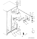 FRESH FOOD SECTION Diagram and Parts List for HSS25GFPMWW  Hotpoint Refrigerator