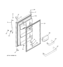 FRESH FOOD DOOR Diagram and Parts List for HTS18BCPJRWW  Hotpoint Refrigerator