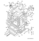 BODY PARTS Diagram and Parts List for JGBP36SEJ3SS  General Electric Range