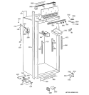 CABINET PARTS 2 Diagram and Parts List for ZIF36NMIRH  General Electric Freezer
