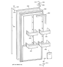FREEZER DOOR Diagram and Parts List for ZIFS36NMILH  General Electric Freezer