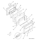 DOOR Diagram and Parts List for ZDP36L6H2SS  General Electric Range