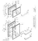 DOORS Diagram and Parts List for DTL18ICSURBS  General Electric Refrigerator