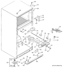 FRESH FOOD SECTION Diagram and Parts List for GTS18KHPVRCC  General Electric Refrigerator