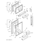 DOORS Diagram and Parts List for PTS18SHSVRSS  General Electric Refrigerator