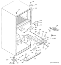 FRESH FOOD SECTION Diagram and Parts List for DTS18ZBRURWW  General Electric Refrigerator