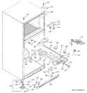 FRESH FOOD SECTION Diagram and Parts List for GTS18KHPKRCC  General Electric Refrigerator