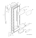 Part Location Diagram of WR02X10643 GE BRACKET HANDLE LOCK