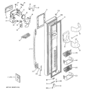 FREEZER DOOR Diagram and Parts List for PSS26MGTACC  General Electric Refrigerator