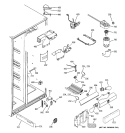 FRESH FOOD SECTION Diagram and Parts List for GSC22QGTABB  General Electric Refrigerator
