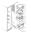 Part Location Diagram of WR32X10506 GE PAN FRAME Assembly