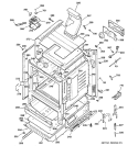 BODY PARTS Diagram and Parts List for JGBP28WEK3WW  General Electric Range