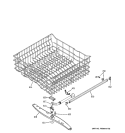 UPPER RACK ASSEMBLY Diagram and Parts List for GLD4100M00CC  General Electric Dishwasher