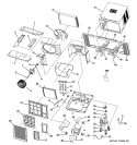 Part Location Diagram of 49-7454 GE USE & CARE MANUAL