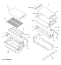 GRILL & GRIDDLE ASSEMBLY Diagram and Parts List for ZDP48N4GH3SS  General Electric Range
