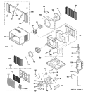 Part Location Diagram of WJ90X10036 GE CABINET Assembly SINGLE