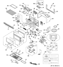 MICROWAVE Diagram and Parts List for JVM1650SH05  General Electric Microwave