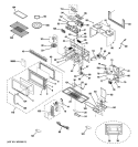 Part Location Diagram of WB55X10441 GE DOOR - E Assembly