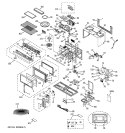 MICROWAVE Diagram and Parts List for JVM1870SF03  General Electric Microwave