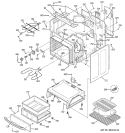 BODY PARTS Diagram and Parts List for EER3001K02SS  General Electric Range