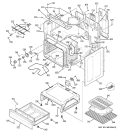 BODY PARTS Diagram and Parts List for JBP62BK2WH  General Electric Range