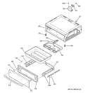 WARMING DRAWER Diagram and Parts List for JBP81SK2SS  General Electric Range