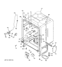 BODY PARTS Diagram and Parts List for GLD4100L00CC  General Electric Dishwasher