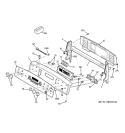 CONTROL PANEL Diagram and Parts List for JCB800WK2WW  General Electric Range