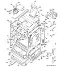 BODY PARTS Diagram and Parts List for JGBP32CEJ3CC  General Electric Range