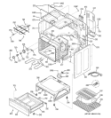 BODY PARTS Diagram and Parts List for JCBP24WK2WW  General Electric Range