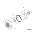 CONVECTION FAN Diagram and Parts List for JCBP85WK2WW  General Electric Range