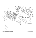 CONTROLS & BACKSPLASH Diagram and Parts List for WNCD2050A0WC  General Electric Washer