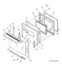 Part Location Diagram of WB55T10149 GE PACK WINDOW Assembly